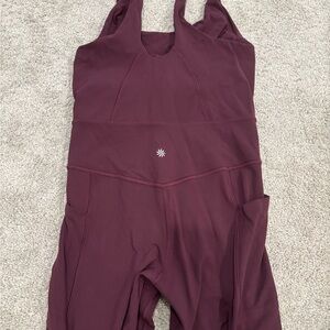 Athleta Burgundy Jumpsuit - Salutation Stash